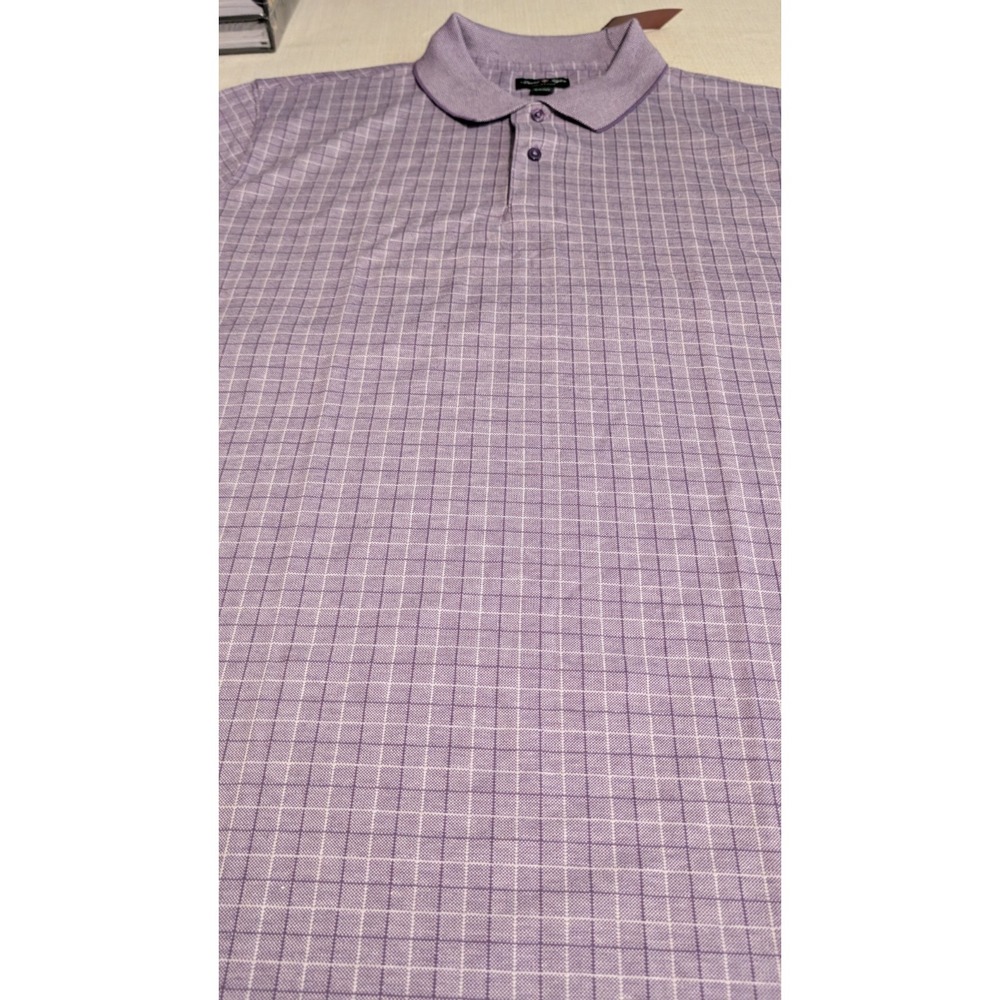 Men's David Taylor Golf Polo Shirt Big & Tall XL Tall Purple